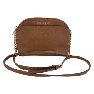 Michael Kors Tan Leather Crossbody Bag | Gold Hardware